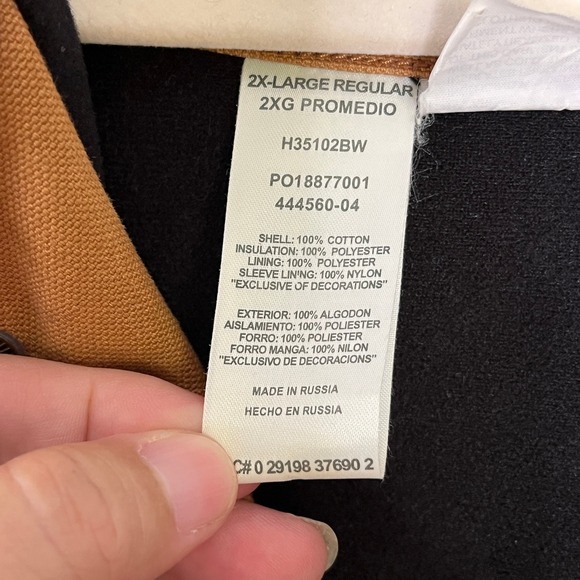 Big Smith Mens 2X Workwear Jacket Brown Chore Coat Corduroy Collar ThInsulated - Picture 10 of 16